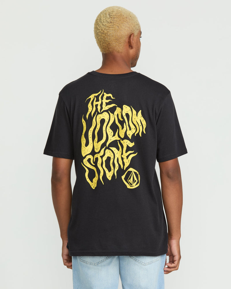 Volcom Men's Wavvy Short Sleeve Tee Washed Black Heather