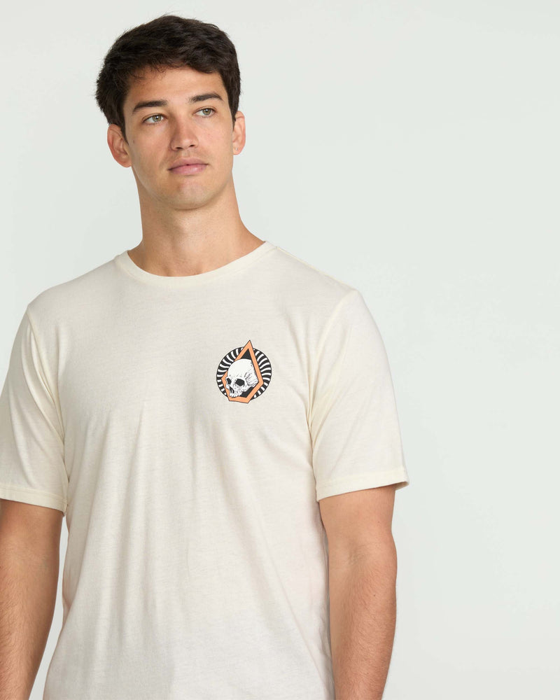 Volcom Men's Arched Short Sleeve Tee Off White Heather