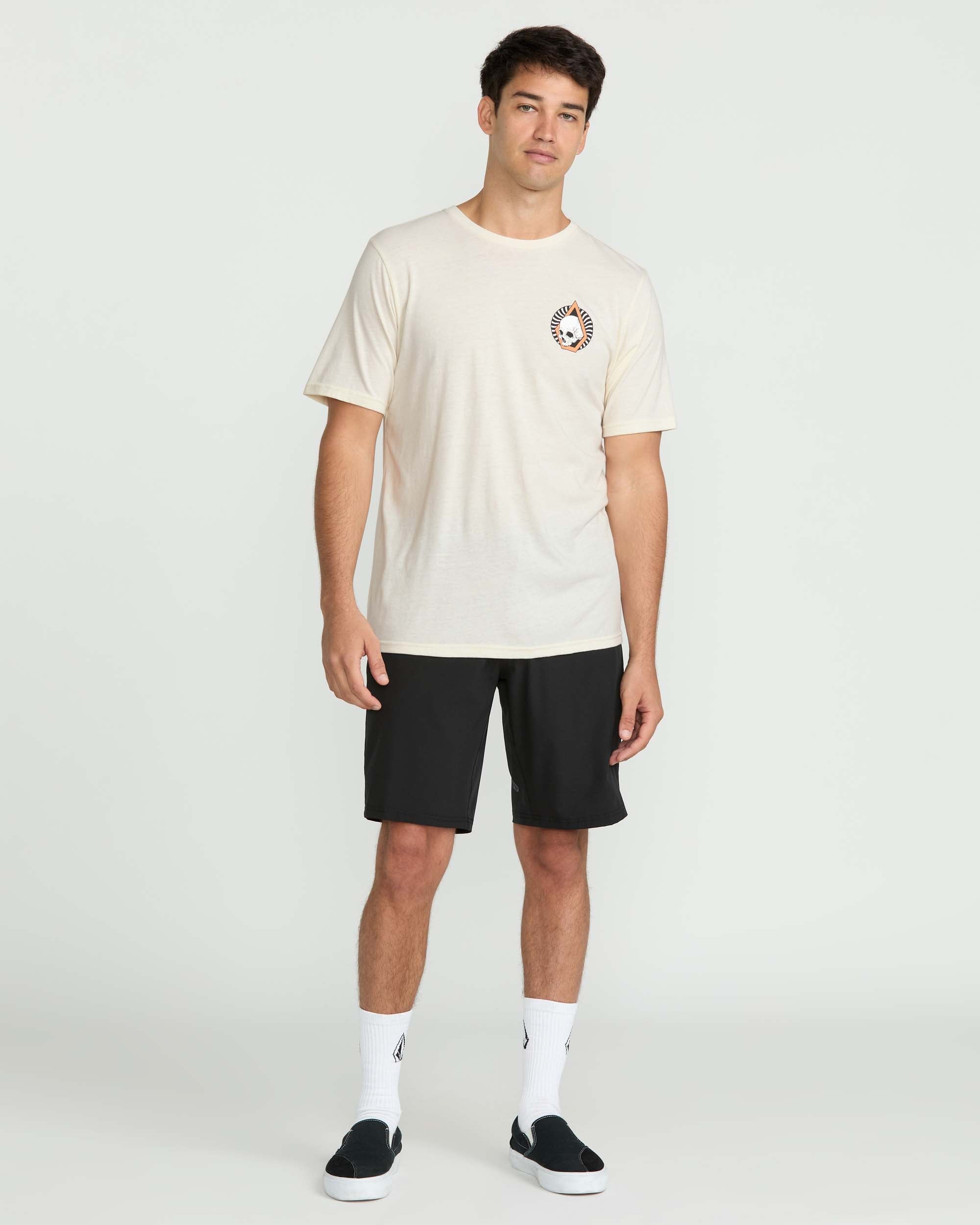 Volcom Californeye-eh T-Shirt Manches Courtes Homme – 100% Coton – Col Rond – Coupe Moderne – Style Skate/Surf