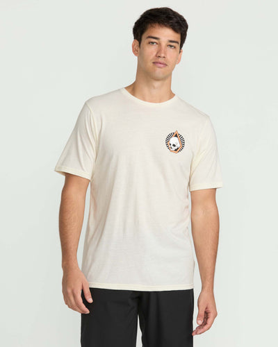 Volcom Men's Arched Short Sleeve Tee Off White Heather