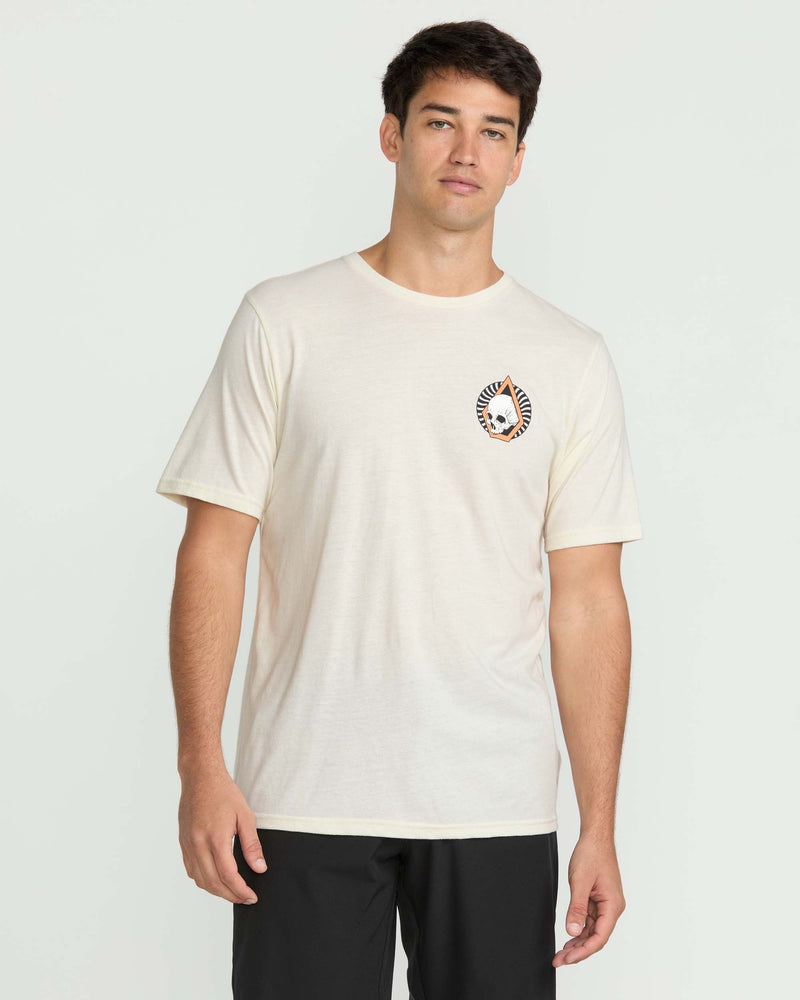 Volcom Men's Arched Short Sleeve Tee Off White Heather