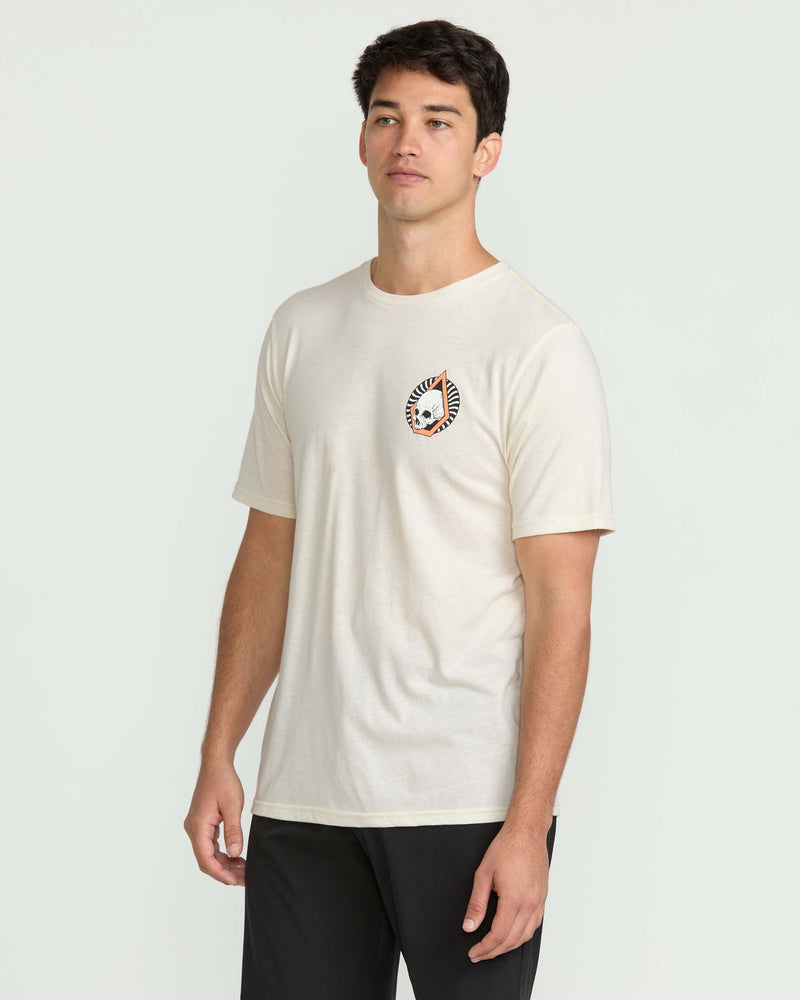 Volcom Men's Arched Short Sleeve Tee Off White Heather