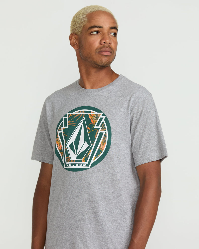 Volcom Men's Melting Short Sleeve Tee Heather Grey