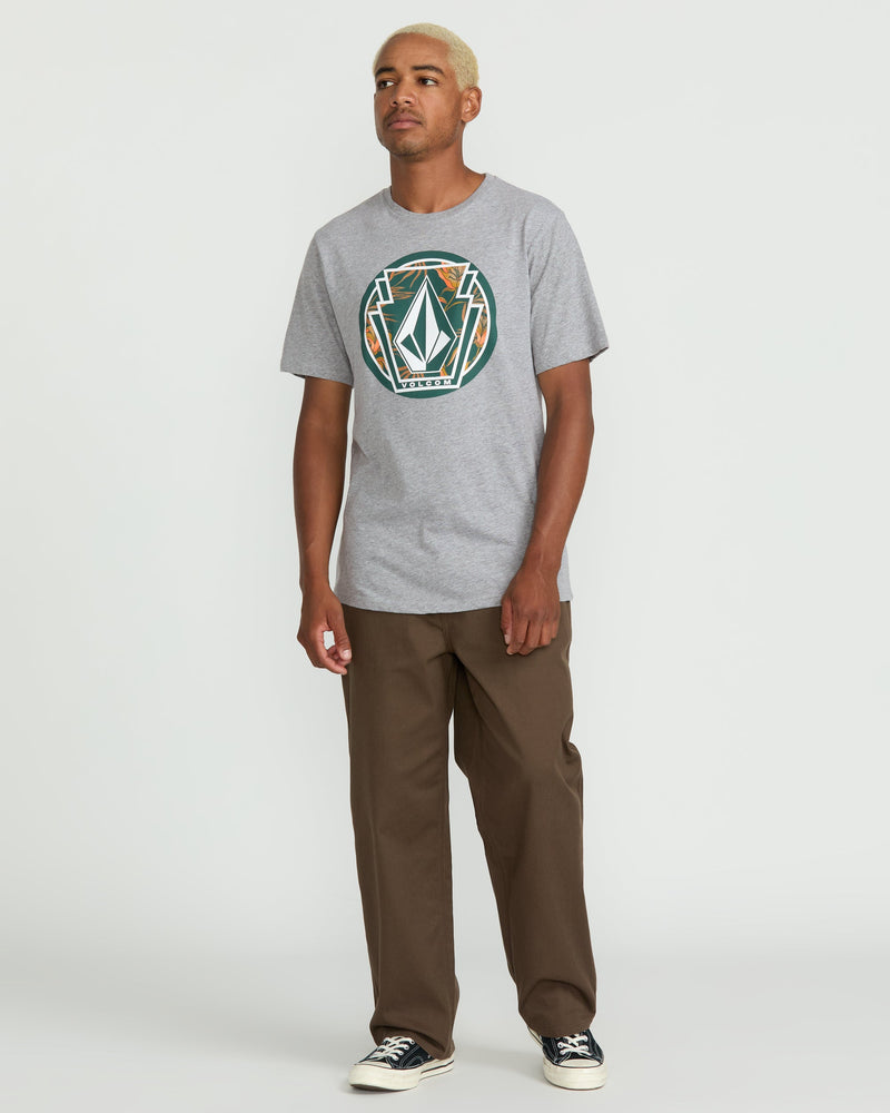 Volcom Men's Melting Short Sleeve Tee Heather Grey