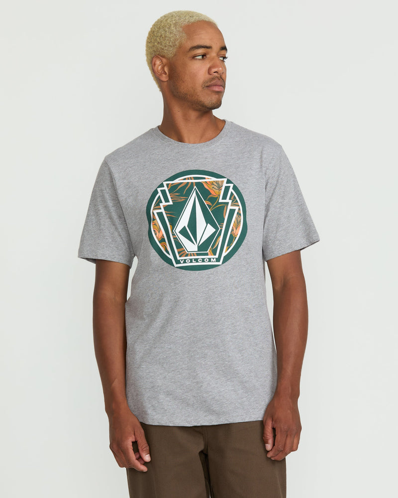 Volcom Men's Melting Short Sleeve Tee Heather Grey