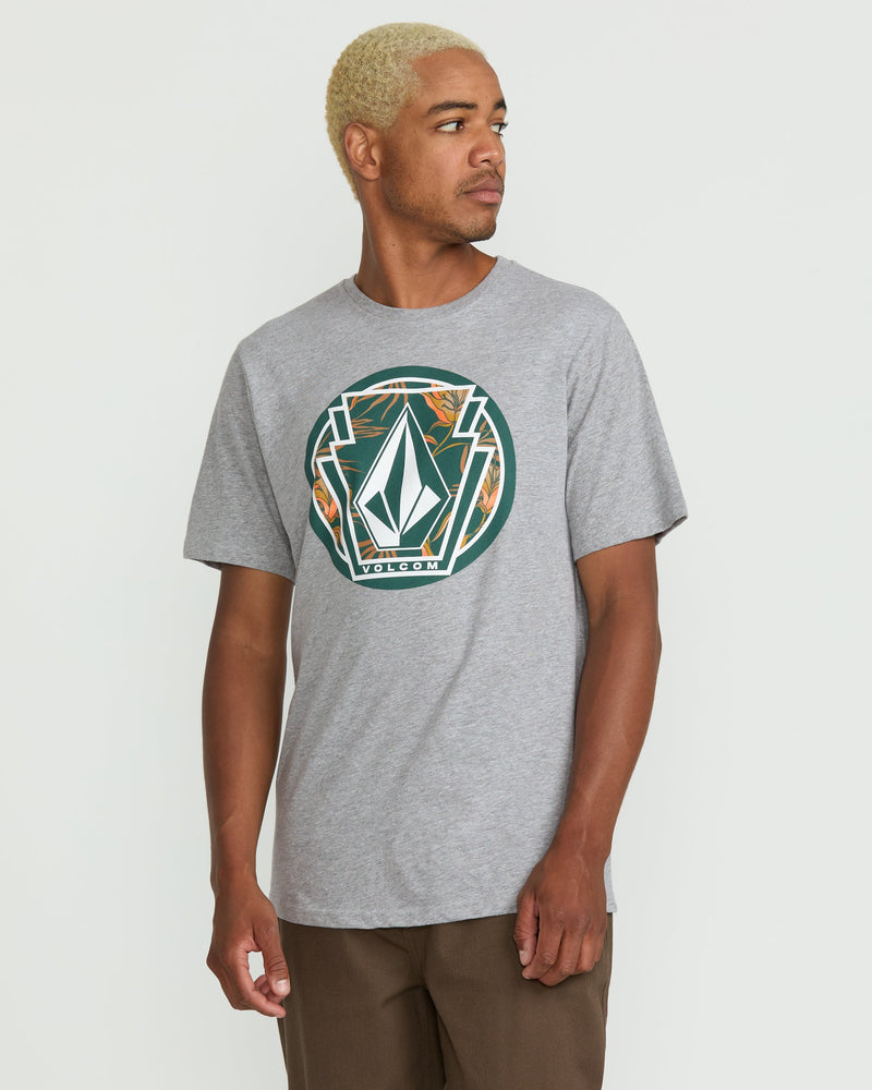 Volcom Men's Melting Short Sleeve Tee Heather Grey
