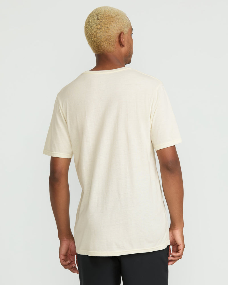 Volcom Men's Pau Hana Short Sleeve Tee Off White Heather