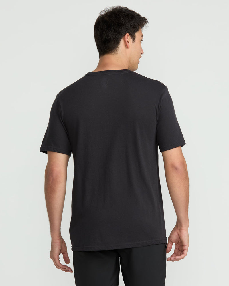 Volcom Men's Pau Hana Short Sleeve Tee Washed Black Heather