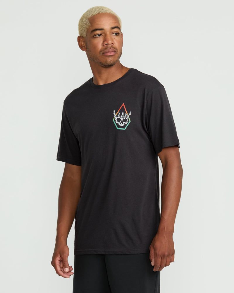 Volcom Men's Hangz Short Sleeve Tee Washed Black Heather