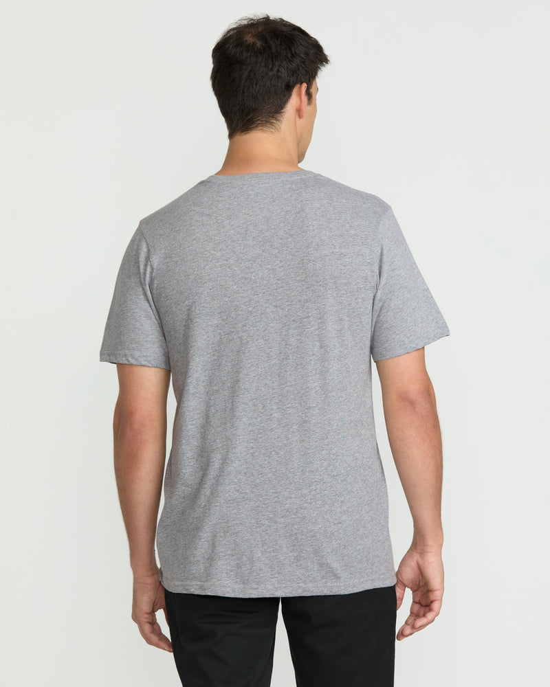Volcom Men's Line Service Short Sleeve Tee Heather Grey