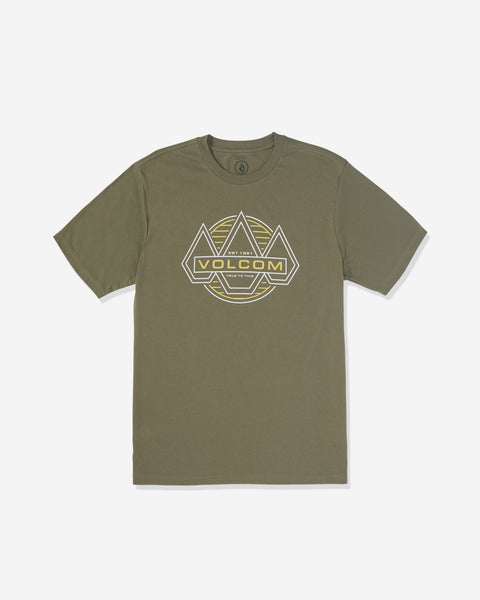 Volcom Men's Walker Short Sleeve Tee Dark Olive