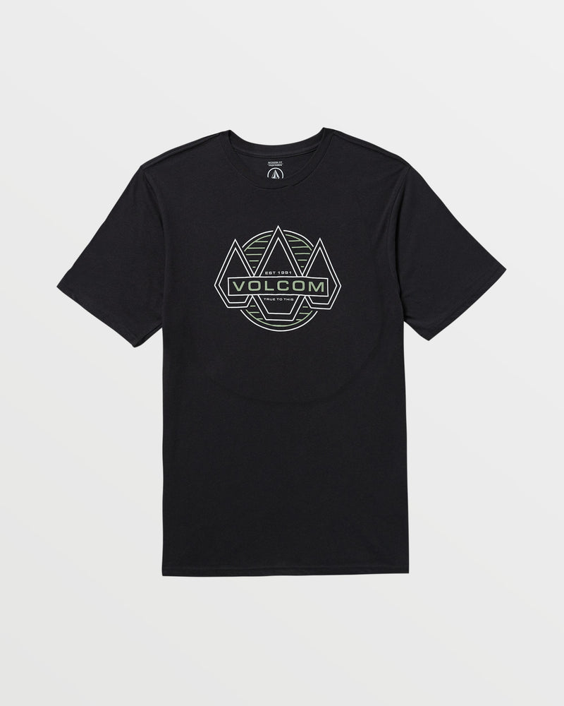 Volcom Men's Walker Short Sleeve Tee Washed Black Heather