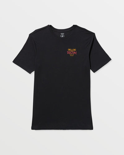 Volcom Men's Palm Punk Short Sleeve Tee Washed Black Heather
