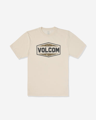 Volcom Men's Filler Up Short Sleeve Tee Off White Heather