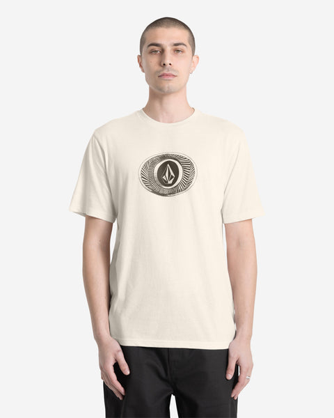 Men's Buckel Up Short Sleeve Tee-Off White Heather-Volcom