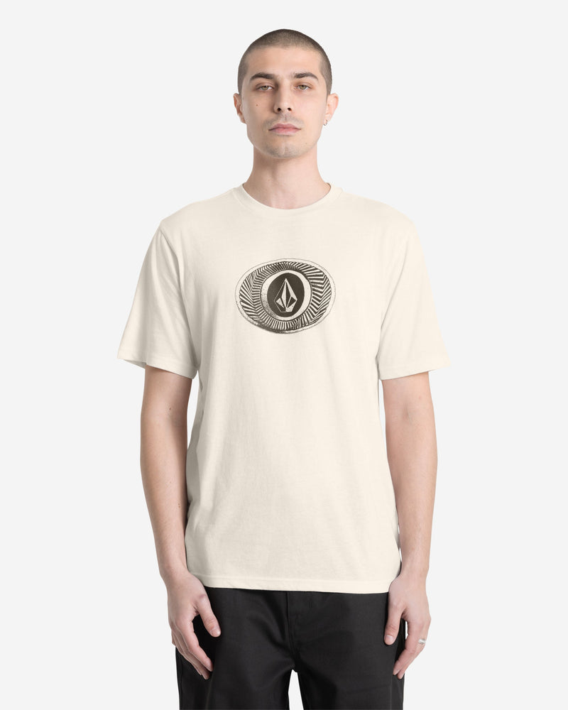 Men's Buckel Up Short Sleeve Tee-Off White Heather-Volcom