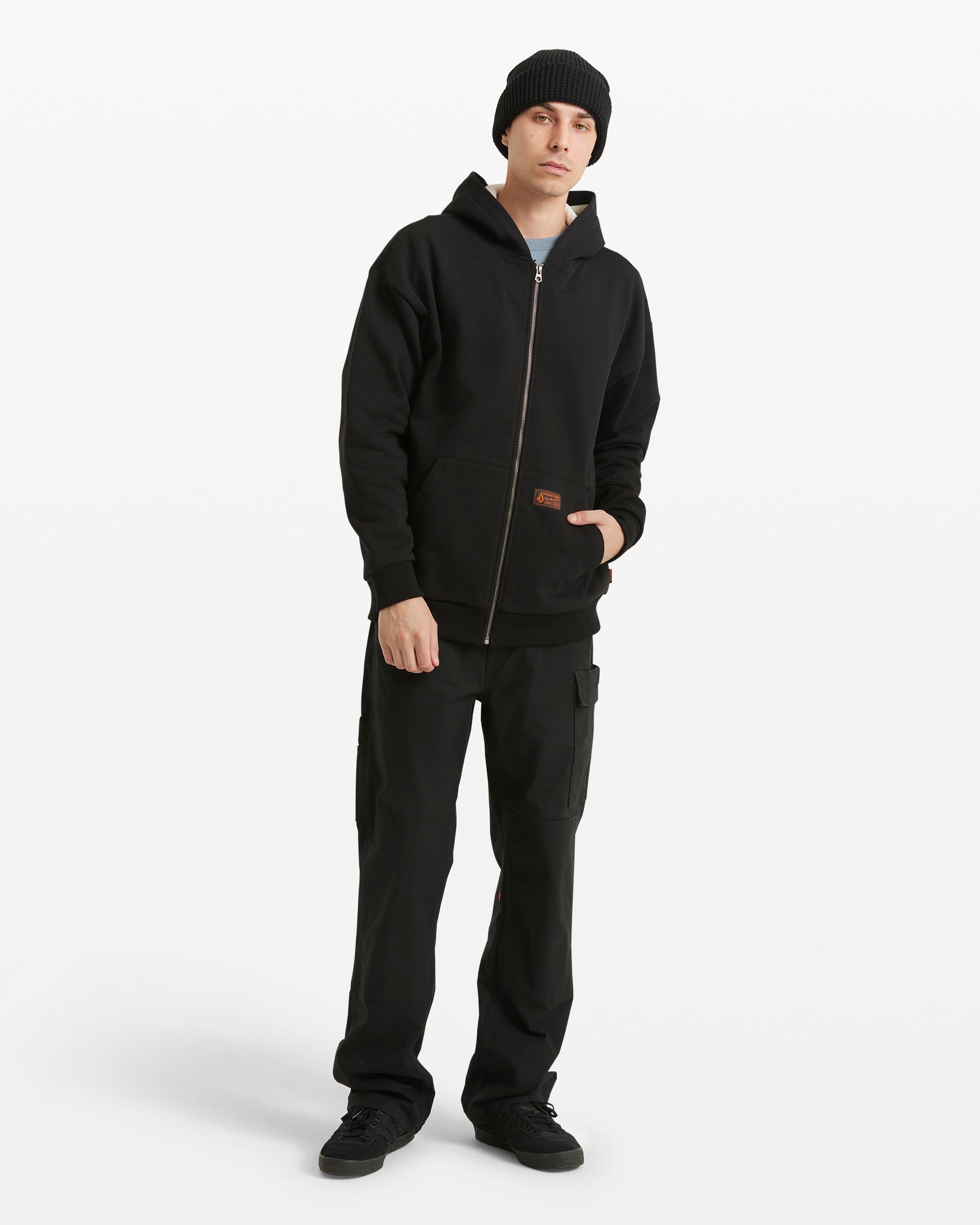 Volcom Men's Axestone Workwear Lined Fleece Black