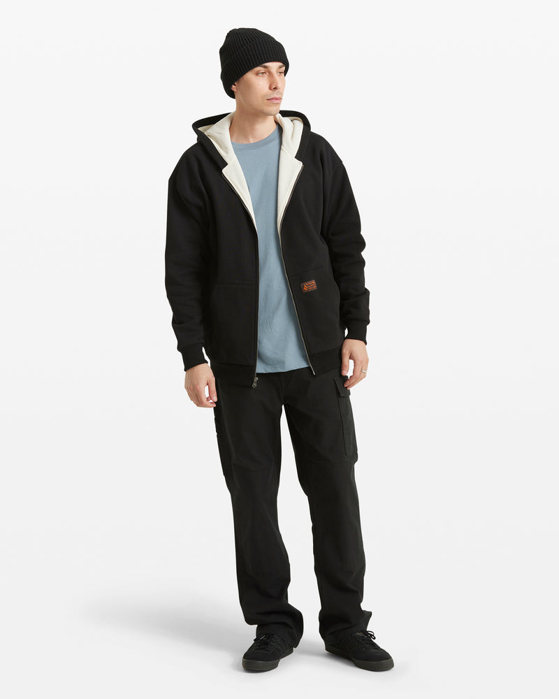 Volcom Men's Axestone Workwear Lined Fleece Black