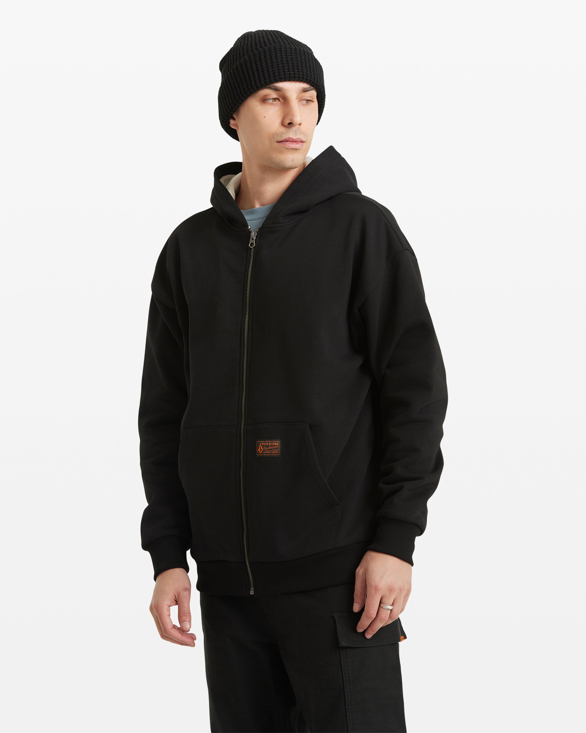 Volcom Men's Axestone Workwear Lined Fleece Black