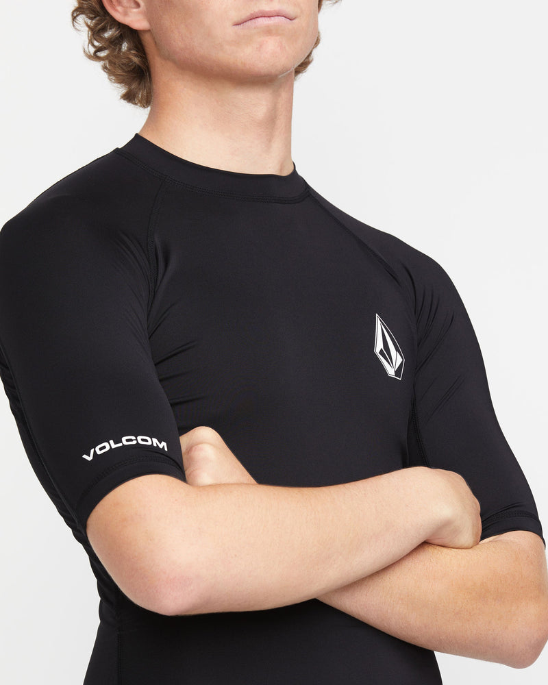 Volcom Men's Lido Short Sleeve Shirt Black