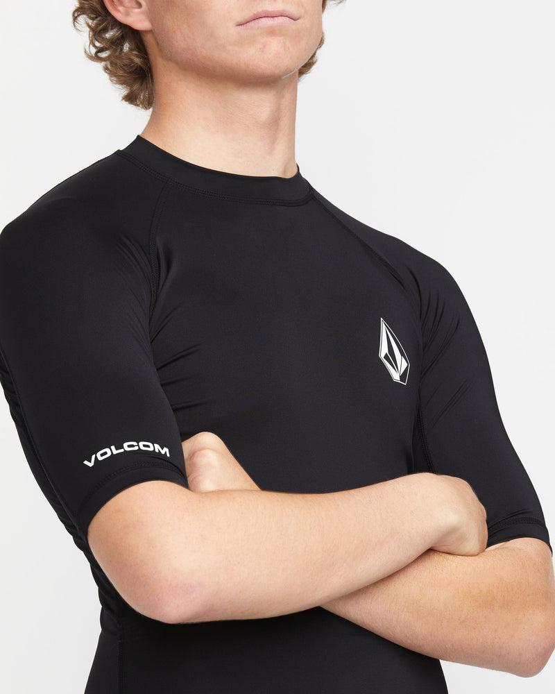 Volcom Men's Lido Short Sleeve Shirt Black