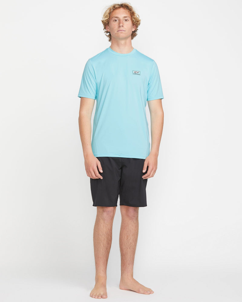 Volcom Men's Modstone Loose Short Sleeve Surf Tee Resin Blue