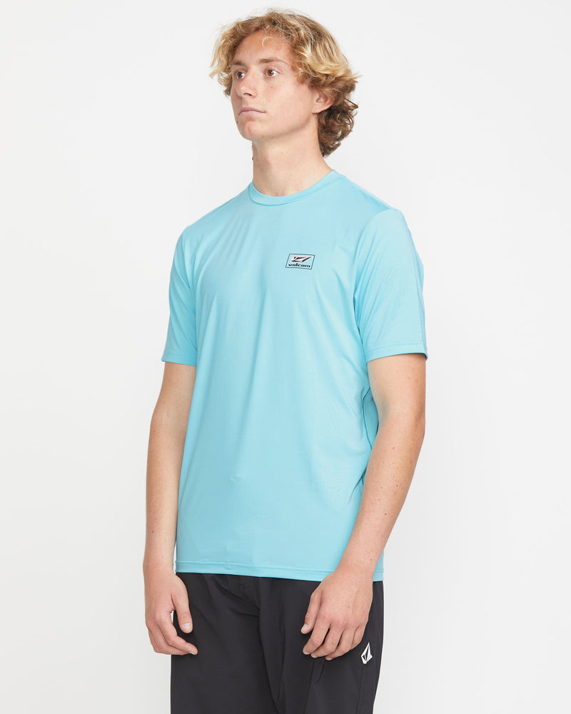 Volcom Men's Modstone Loose Short Sleeve Surf Tee Resin Blue