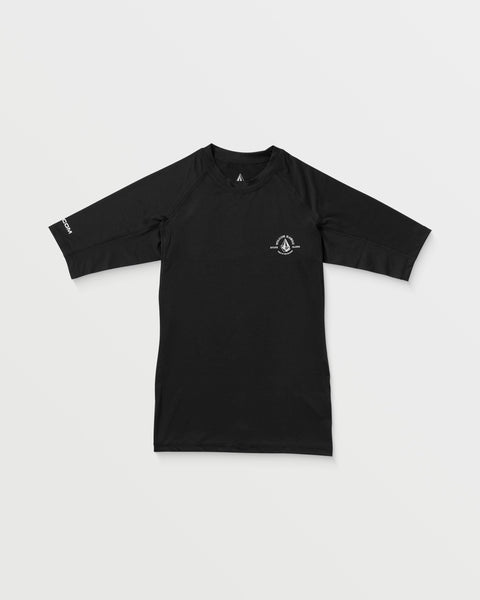 Volcom Men's True To The Islands Short Sleeve Rashguard Black