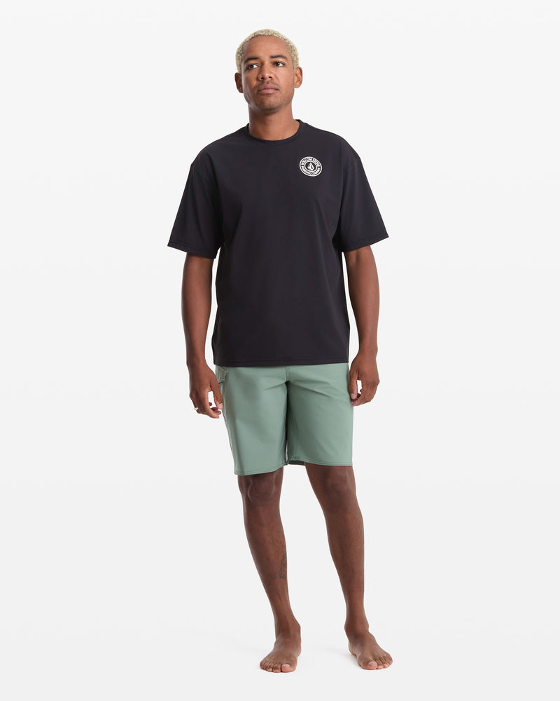 Men's Drain You Short Sleeve-Black-Volcom