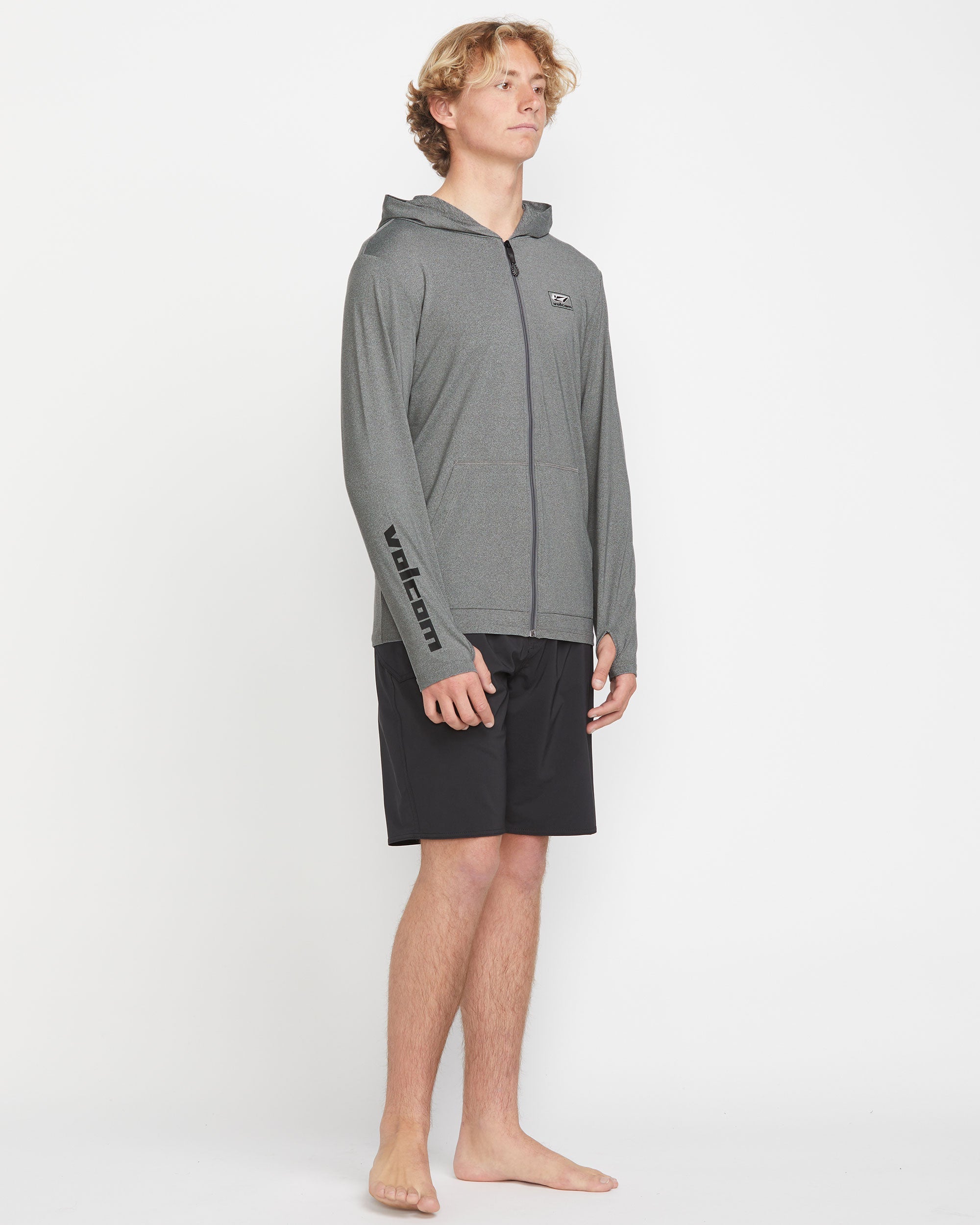 Men's Modstone Loose Zip Thrashguard Hoodie - Volcom