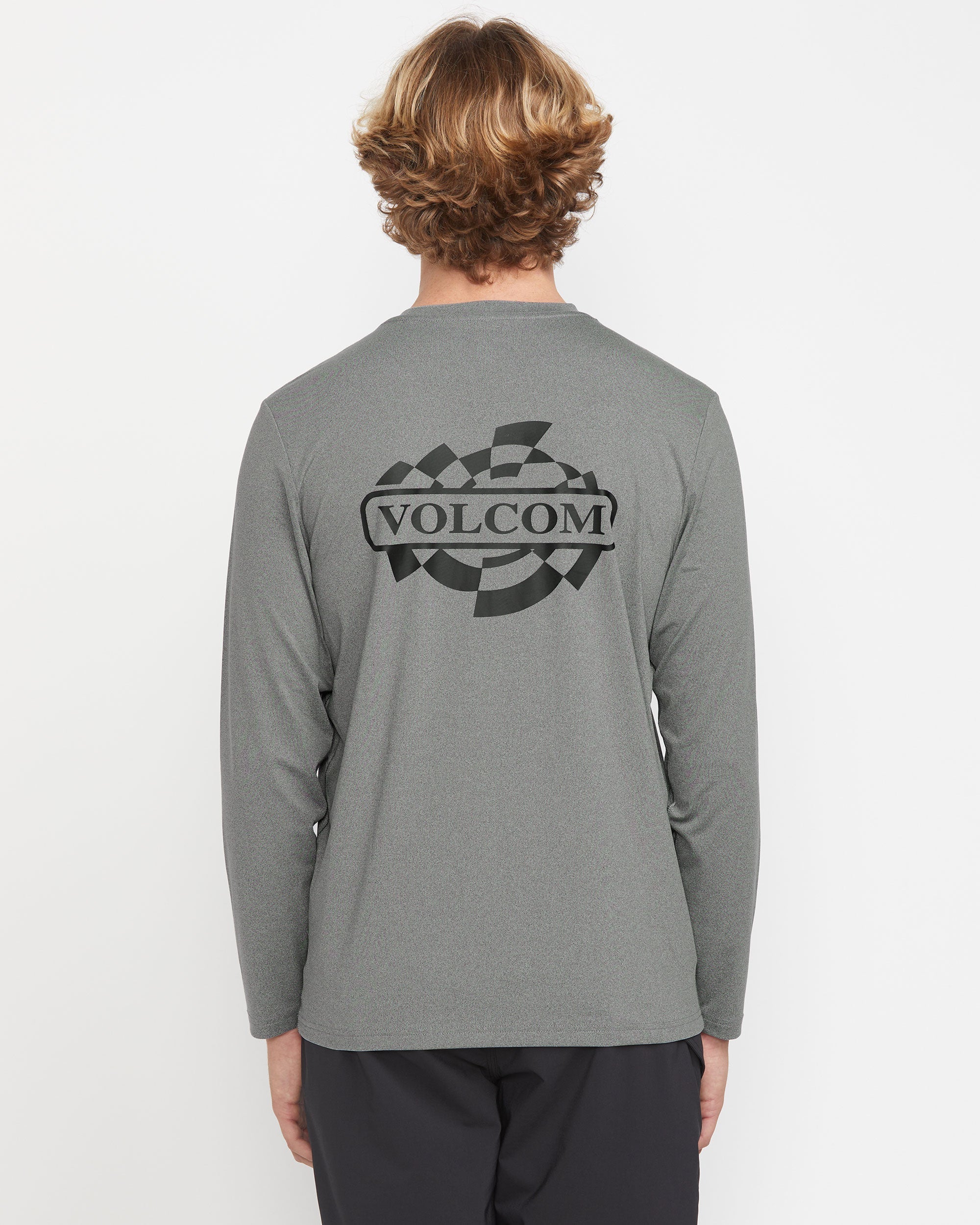 Men's Oval Track Loose Long Sleeve Surf Tee - Volcom