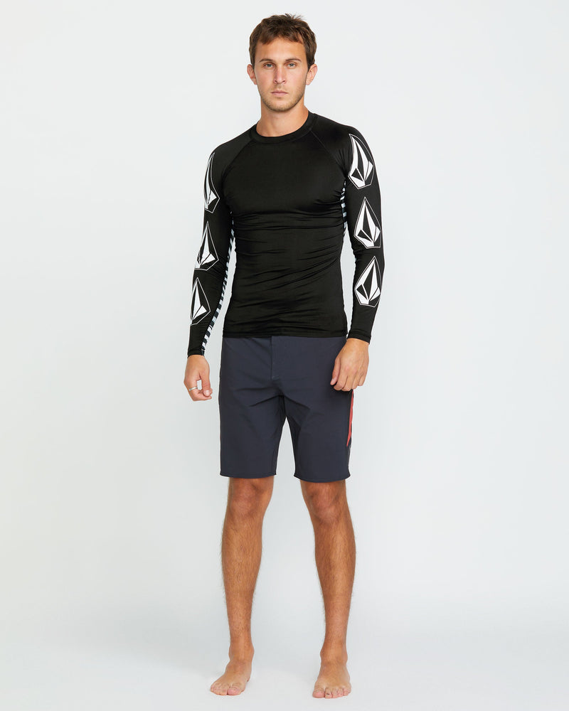 Volcom Men's Surf Vitals J Robinson Tght Long Sleeve Rashguard Black