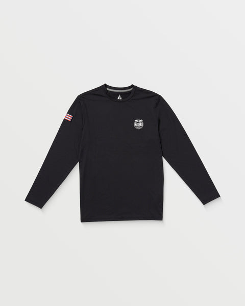 Volcom Men's Loose Long Sleeve Surf Tee Black