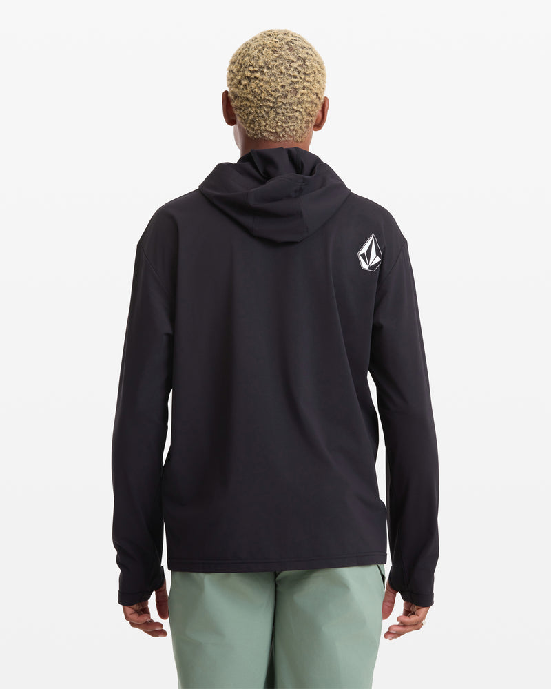 Men's Pullover Hood Long Sleeve-Black-Volcom
