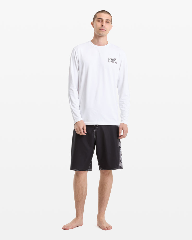 Men's Modstone Loose Long Sleeve-White-Volcom
