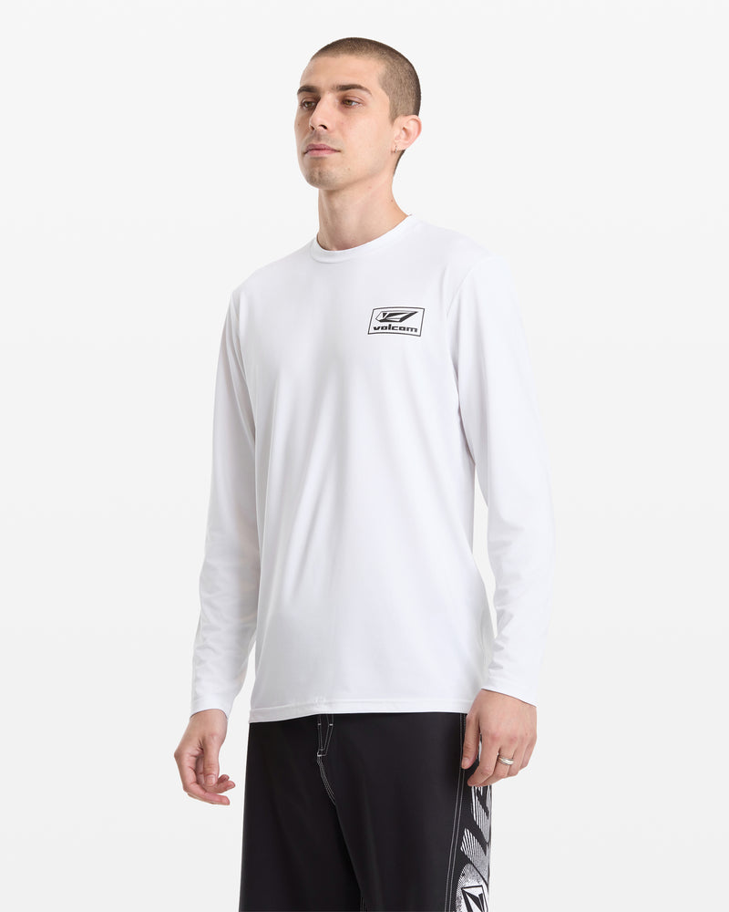 Men's Modstone Loose Long Sleeve-White-Volcom