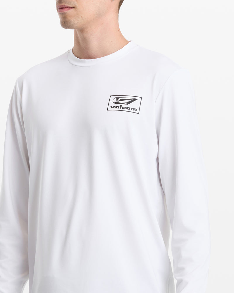 Men's Modstone Loose Long Sleeve-White-Volcom