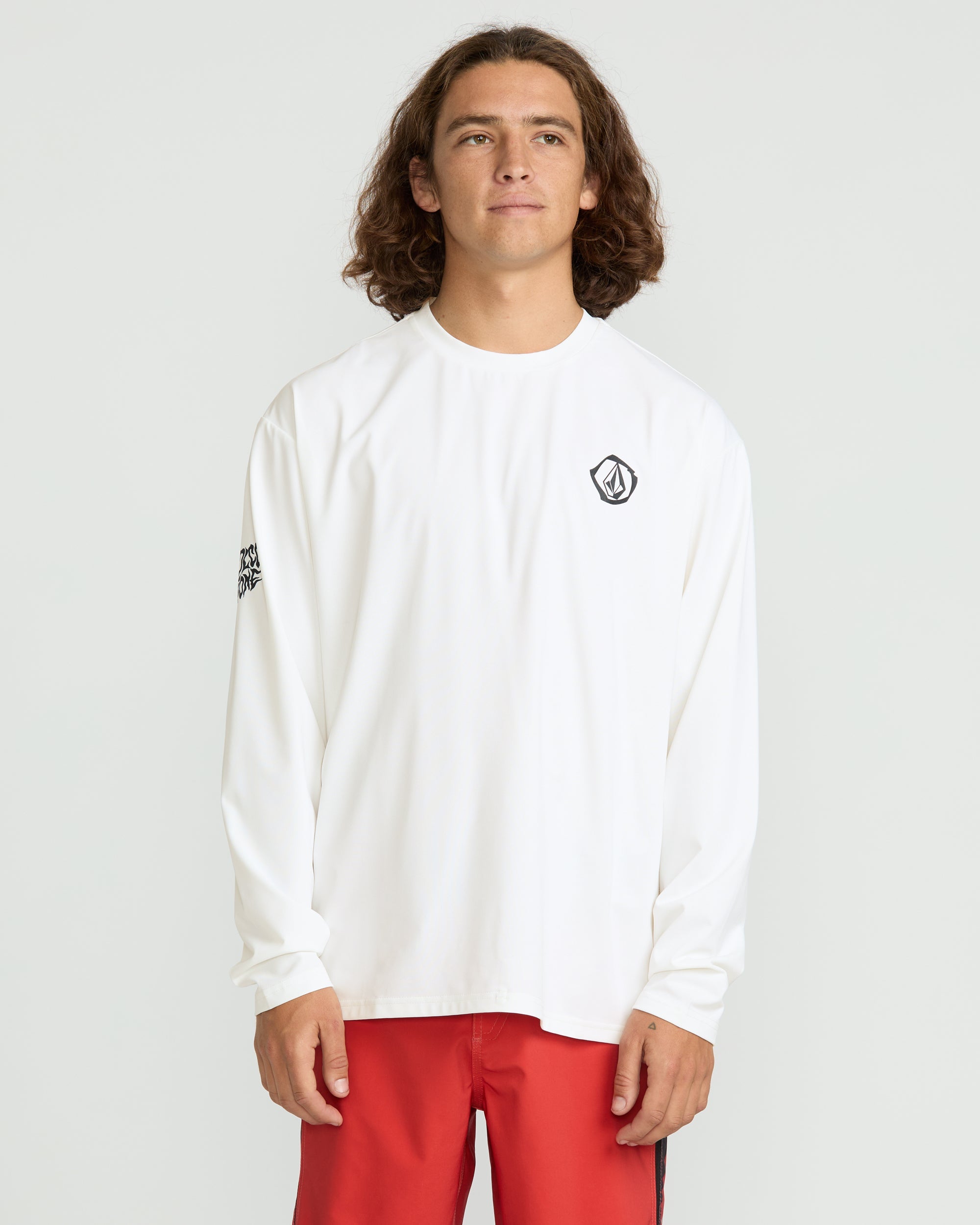 Men's Wavvyyy Surf Long Sleeve Thrashguard - Volcom