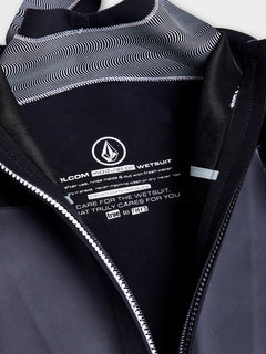 Mens Modulator 3/2mm Long Sleeve Back Zip Fullsuit - Black