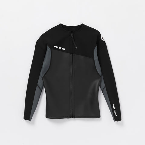 Volcom Men's 1.5MM Modulator Full-Zip Full-Length Jacket Black