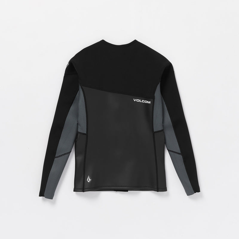 Men's 1.5MM Modulator Full-Zip Full-Length Jacket-Black-Volcom