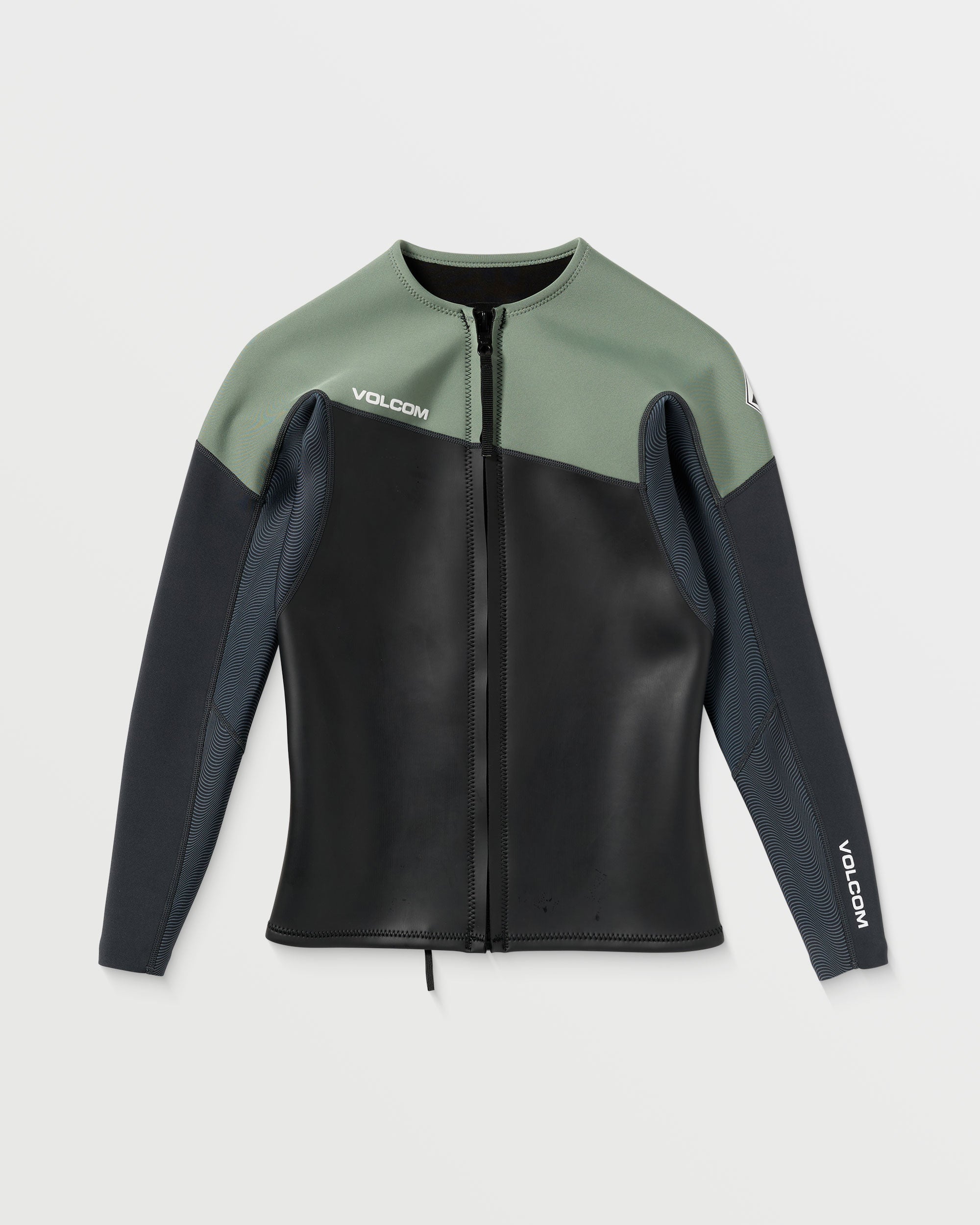 Volcom Men's 1.5MM Modulator Full-Zip Full-Length Jacket Light Olive