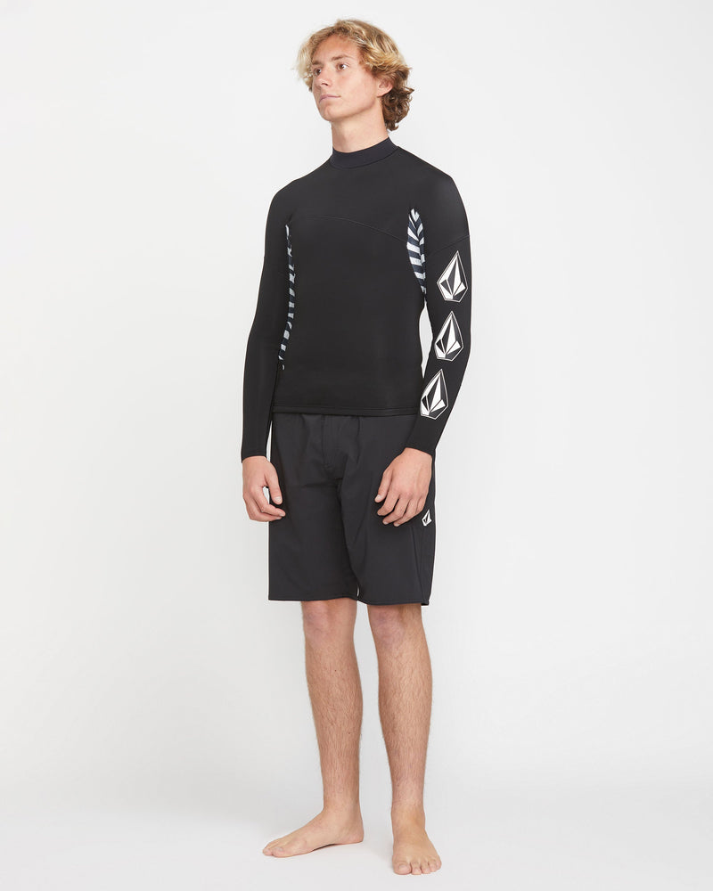 Men's 1.5MM Deadly Stone Pull Over Jacket-Black-Volcom