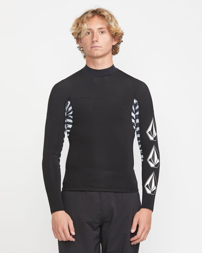 Men's 1.5MM Deadly Stone Pull Over Jacket-Black-Volcom