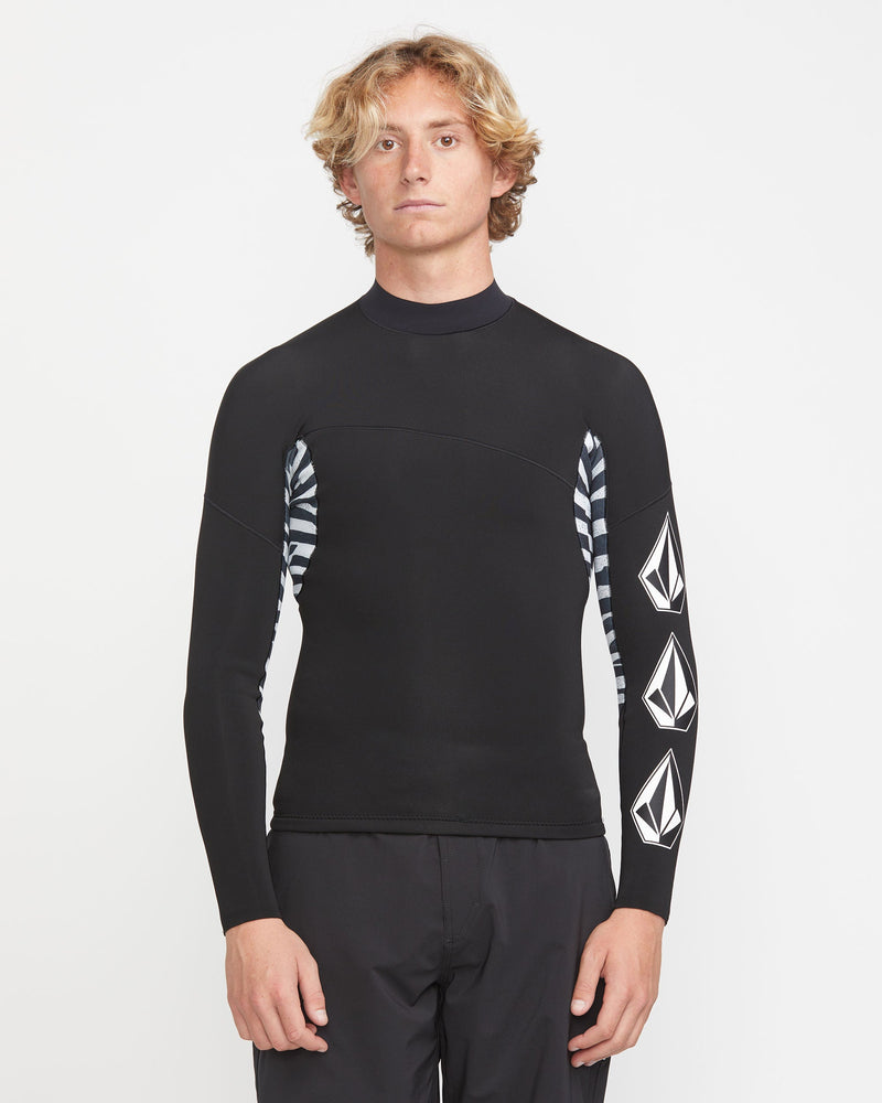 Men's 1.5MM Deadly Stone Pull Over Jacket-Black-Volcom