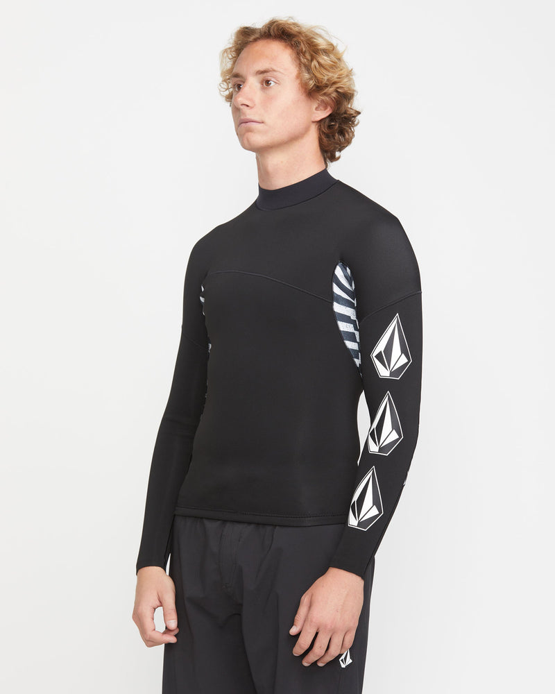 Men's 1.5MM Deadly Stone Pull Over Jacket-Black-Volcom