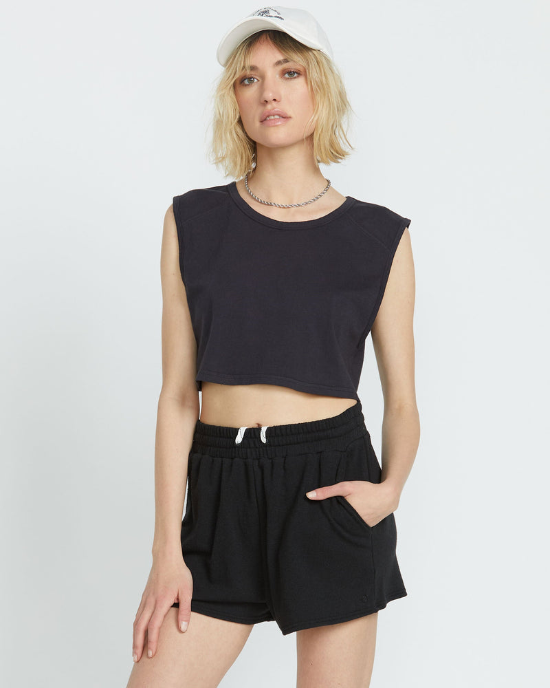 Volcom Women's Lil Muscle Tank Vintage Black