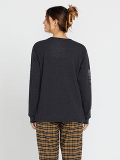 Dede Lovelace Long Sleeve Shirt - Black/Charcoal