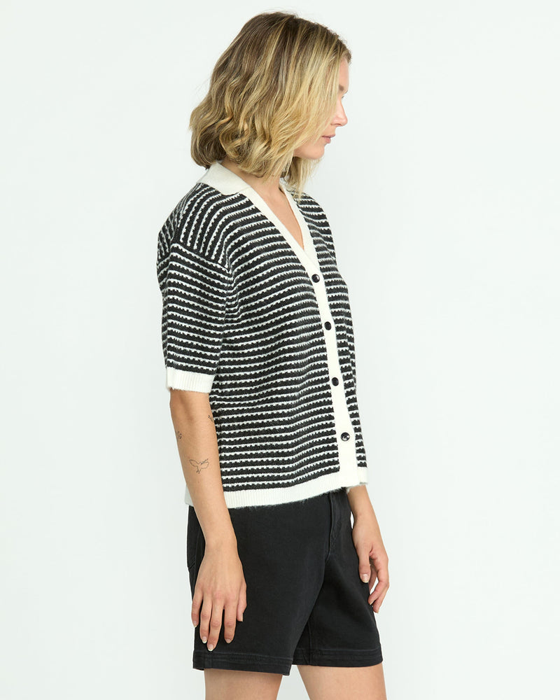 Volcom Women's Saltie Stones Cardigan Black/White