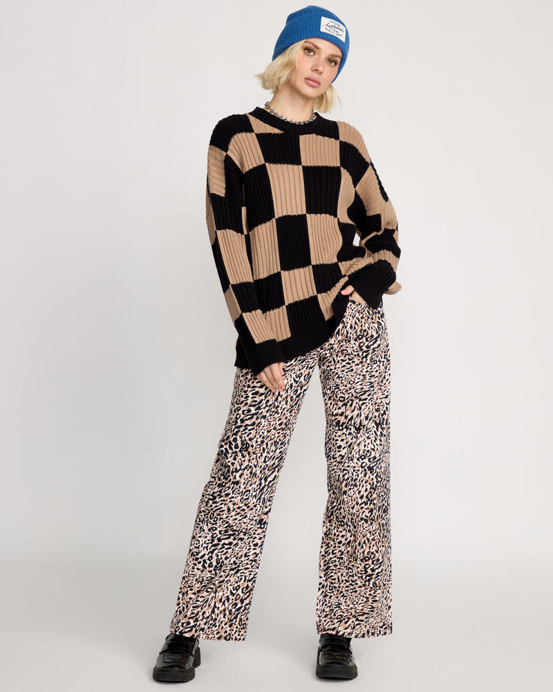 Volcom Women's Tripnotic Sweater Black Combo